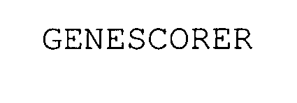 Trademark Logo GENESCORER
