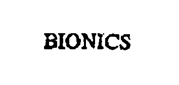 Trademark Logo BIONICS