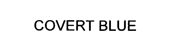 Trademark Logo COVERT BLUE