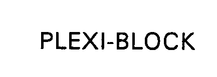 Trademark Logo PLEXI-BLOCK