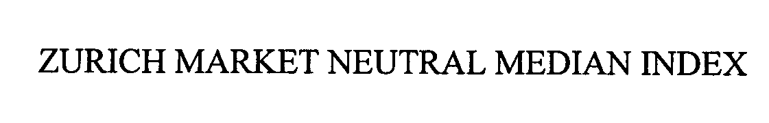 Trademark Logo ZURICH MARKET NEUTRAL MEDIAN INDEX