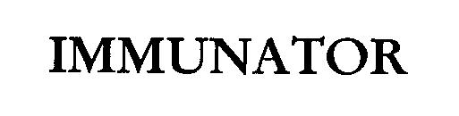 Trademark Logo IMMUNATOR