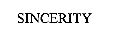 Trademark Logo SINCERITY