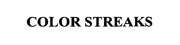 Trademark Logo COLOR STREAKS