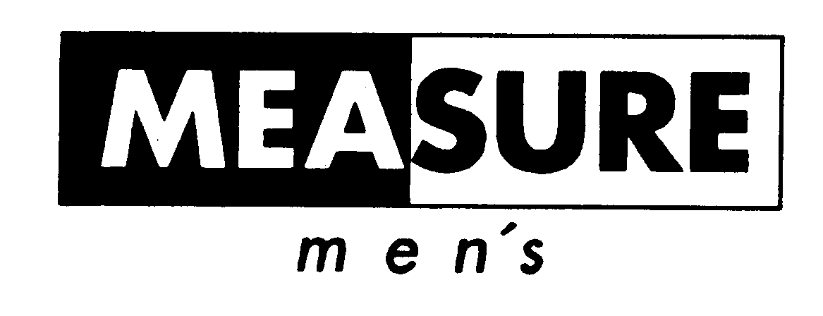  MEASURE MEN'S