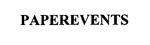 Trademark Logo PAPEREVENTS