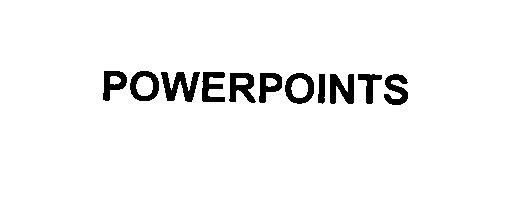 Trademark Logo POWERPOINTS