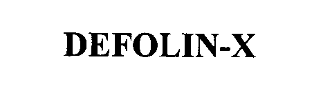 Trademark Logo DEFOLIN-X