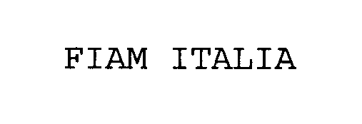 Trademark Logo FIAM ITALIA