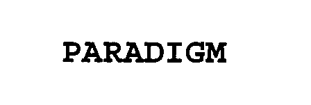 Trademark Logo PARADIGM