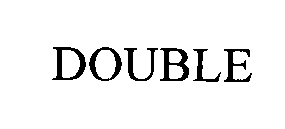 Trademark Logo DOUBLE