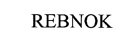 Trademark Logo REBNOK