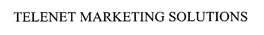 Trademark Logo TELENET MARKETING SOLUTIONS