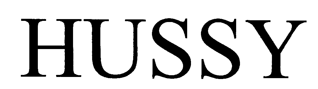 Trademark Logo HUSSY