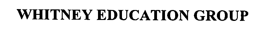 Trademark Logo WHITNEY EDUCATION GROUP