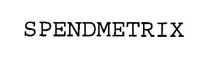 Trademark Logo SPENDMETRIX