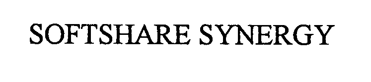 Trademark Logo SOFTSHARE SYNERGY