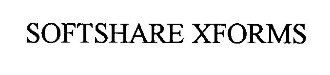 Trademark Logo SOFTSHARE XFORMS