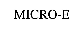 Trademark Logo MICRO-E