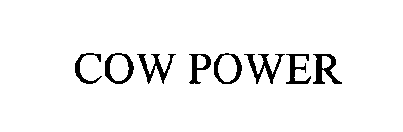 Trademark Logo COW POWER