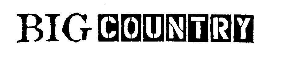 Trademark Logo BIG COUNTRY