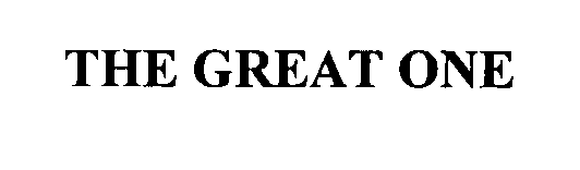 Trademark Logo THE GREAT ONE