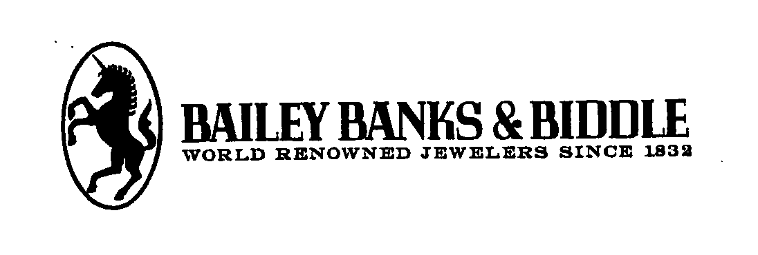  BAILEY BANKS &amp; BIDDLE WORLD RENOWNED JEWELERS SINCE 1832