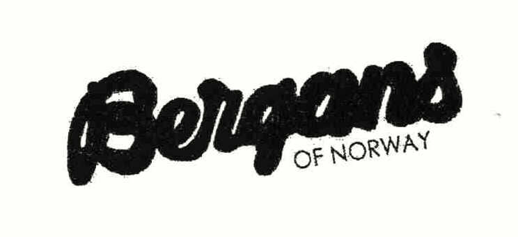 Trademark Logo BERGANS OF NORWAY