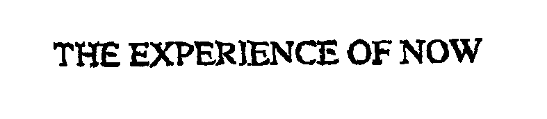 Trademark Logo THE EXPERIENCE OF NOW