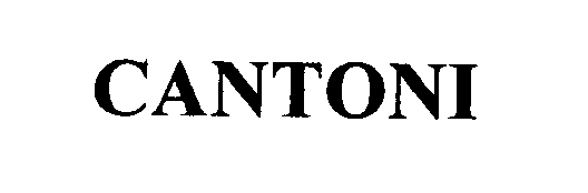 Trademark Logo CANTONI