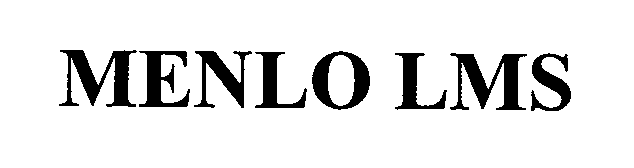 Trademark Logo MENLO LMS