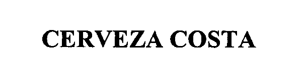 Trademark Logo CERVEZA COSTA