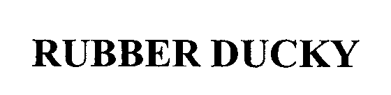 Trademark Logo RUBBER DUCKY