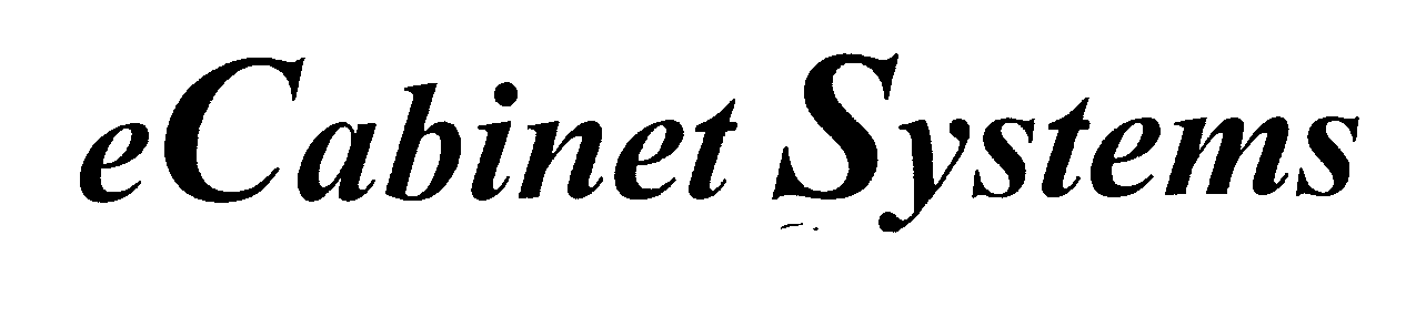 Trademark Logo ECABINET SYSTEMS