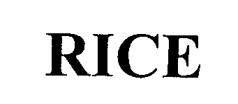Trademark Logo RICE