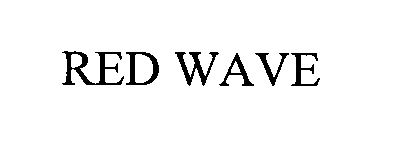 Trademark Logo RED WAVE