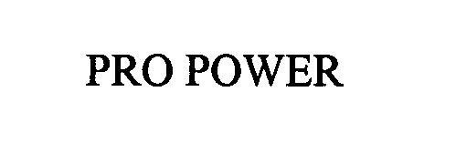 Trademark Logo PRO POWER