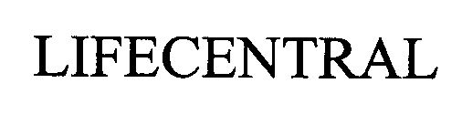 Trademark Logo LIFECENTRAL