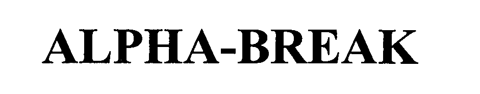 Trademark Logo ALPHA-BREAK