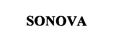 Trademark Logo SONOVA