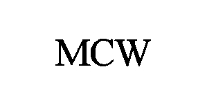 Trademark Logo MCW