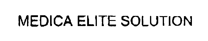 Trademark Logo MEDICA ELITE SOLUTION