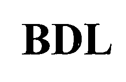 Trademark Logo BDL