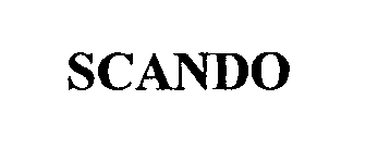 Trademark Logo SCANDO