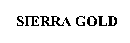 Trademark Logo SIERRA GOLD