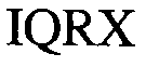 Trademark Logo IQRX