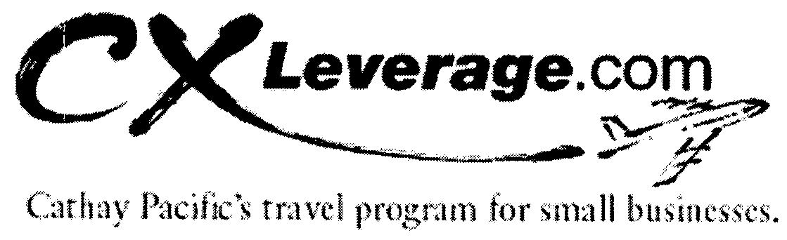 Trademark Logo CXLEVERAGE.COM CATHAY PACIFIC'S TRAVEL PROGRAM FOR SMALL BUSINESSES.