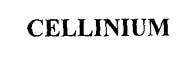 Trademark Logo CELLINIUM