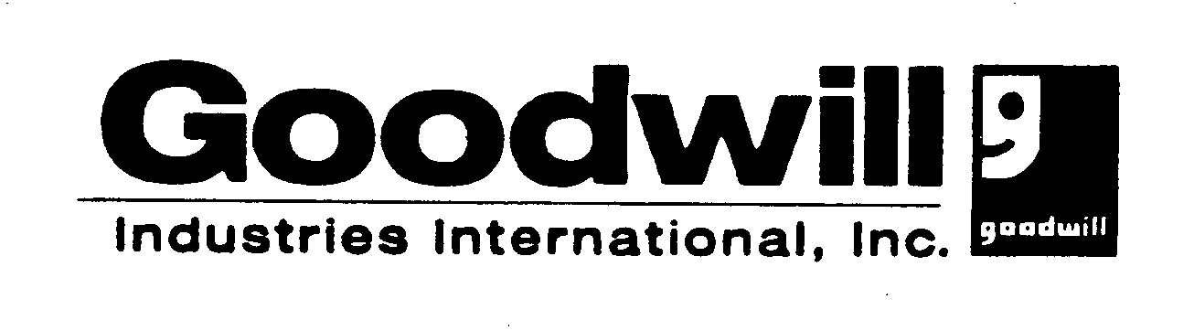 Trademark Logo GOODWILL INDUSTRIES INTERNATIONAL, INC. G GOODWILL