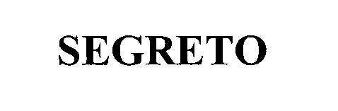 Trademark Logo SEGRETO